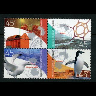 Australian Antarctic Territory 2002 Antarctic Research.  Sg 156 - 159.  Fu.  (wd610)
