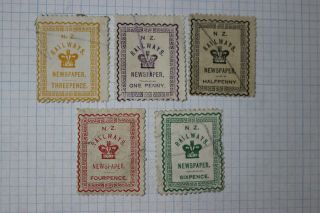 Zealand Railways Newspaper Stamp Fee Local Delivery Post Lot
