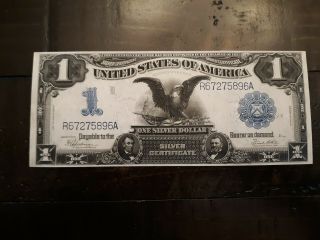 1899 $1 Silver Certificate Fr 236 Black Eagle - Looks Gem - No Folds Sharp Corner 15