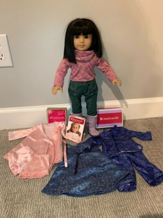 American Girl Doll Ivy Ling With Pierced Ears,  Outfits & Accessories