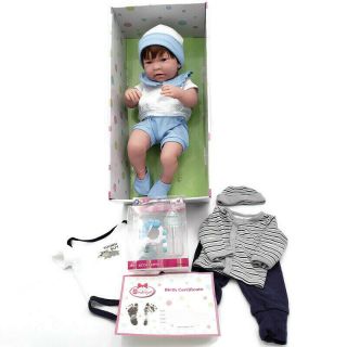 Jc Toys La Newborn Boy 17 In.  Baby Doll Berenguer Anatomically Correct W
