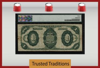 TT FR 351 1891 $1 TREASURY NOTE SMALL RED SEAL STANTON PMG 30 VERY FINE 2