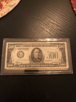 $500 Dollar Bill 1934 A