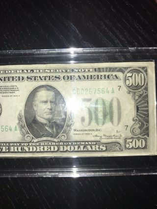 $500 Dollar Bill 1934 A 3