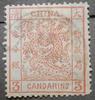 China 1878 Large Dragon 3ca Sc 2,  Cv= $450