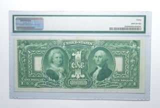VF30 1896 $1 Educational Silver Certificate Note - FR 224 - Graded PMG 6839 2