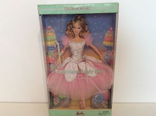 Peppermint Candy Cane Barbie Ballerina Doll Nutcracker Ballet 2002 57578.  Nrfb