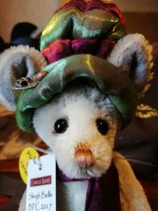 Sleigh Belle Bfc 2017 Ltd Edition 277 Of 1200 Worldwide,  Adorable Mouse