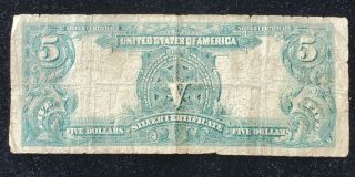 1899 $5 Large Size Silver Certificate Indian Chief 3