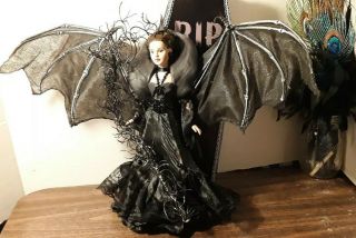 Halloween Fantasy Vampire Tiny Kitty Articulated Wings W/coffin Final Price