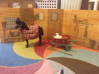 American Girl Felicity Stable Set For 18 " Dolls (pony Separately)