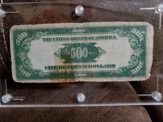 LOOK Low Serial 1934 FIVE HUNDRED Dollar Federal Reserve Note $500 Bill 3