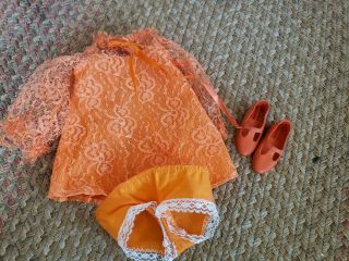 Chrissy Doll Orange Dress,  Underpants,  Shoes