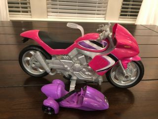 Barbie Spy Squad Secret Agent Motorcycle With Sidecar Pink