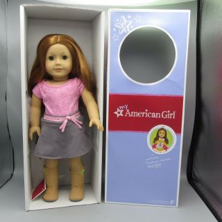 My American Girl 61 Red Hair Green Eyes 18 " Doll W/ Earrings True Spirit Outfit