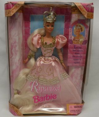 Mattel Fairy Tale Rapunzel Barbie Doll 11.  5 " C1997 Nrfb