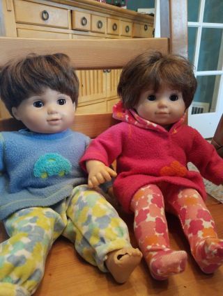 American Girl Doll Bitty Baby Twins (boy/girl).  Retired With Backpack