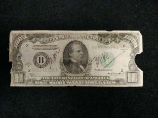 1934 - A Frn $1000 One Thousand Dollar Bill Ney York Fr 2212 - B