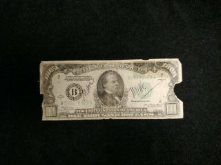 1934 - A FRN $1000 ONE THOUSAND DOLLAR BILL NEY YORK FR 2212 - B 2