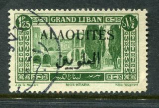 Alaouites French Colonies 1925 Error Overprint On Lebanon Fine Stamp