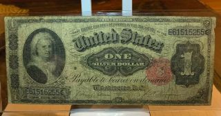1891 $1 One Dollar Martha Washington Silver Certificate Currency Note Nr