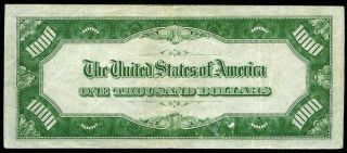 1934 A $1000 SAN FRANCISCO FEDERAL RESERVE NOTE LIGHT CIRCULATION NO ISSUES 2