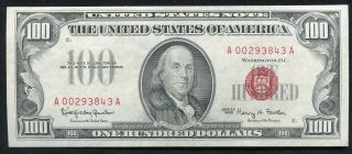 Fr.  1550 1966 $100 One Hundred Dollars Red Seal United States Note Gem Unc