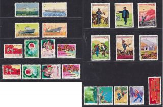 China Selection Of Hinged Stamps In 1970s Some Good Sets Ships Etc