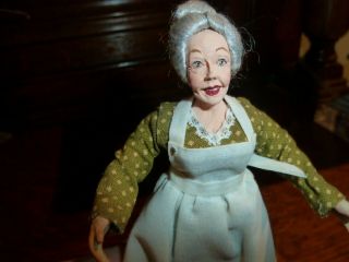 Dollhouse Miniature Marcia Backstrom People Character Older Lady Grandma Doll