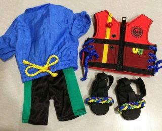 Complete Magic Attic Club Allison Rafting Outfit Raft Helmet Pfd Rescue Bag