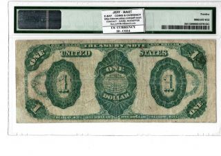 1891 $1 Treasury Note Fr 351 PMG 12 Tillman/Morgan 19 - C054 2