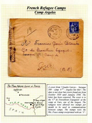 Spanish Civil War Postal History - 1939 - 40 Cover