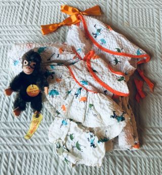 Terri Lee And Tiny Terri Lee Tagged Monkey Clothes With Steiff’s “jocko”