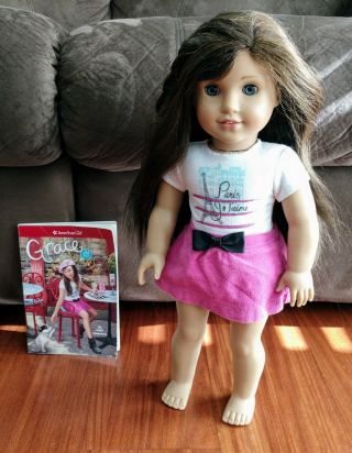 Grace Thomas 18 " Doll And Book American Girl Doll Of The Year 2015