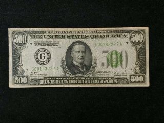 1928 $500 Fr2200 - G Chicago Frn Five Hundred Dollar Bill Redeemable In Gold