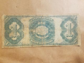 1891 $1 Martha Washington Silver Certificate Tillman Morgan Note Fr.  223 Bill 2