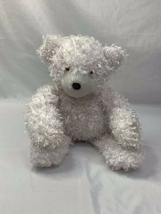 Glo - E Color Kinetics White Curly Fur Teddy Bear 15 " Plush Does Not Work