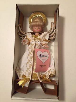 1996 Effanbee Renaissance Mv243 Angel Tree Topper Doll Mib