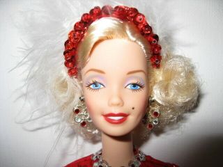 1997 Marilyn Monroe Gentlemen Prefer Blondes Barbie Doll In Red