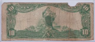 1902 $10 First National Bank Canby Oregon Large Ten Dollars FRN Plain Back FR631 2