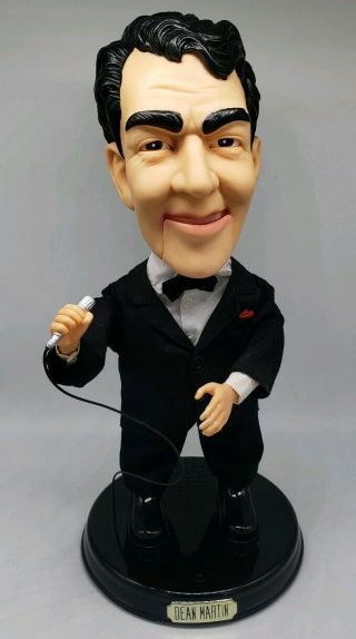 Vtg.  Collectors Edition Dean Martin Animated Singing Gemmy Figurine Doll Broken