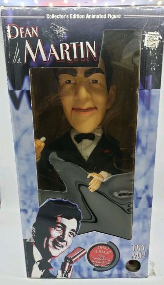 Vtg.  Collectors Edition Dean Martin Animated Singing Gemmy Figurine Doll BROKEN 2