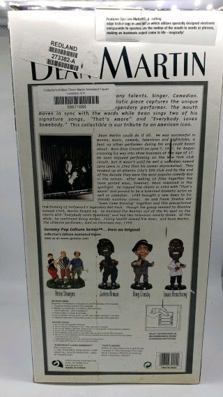 Vtg.  Collectors Edition Dean Martin Animated Singing Gemmy Figurine Doll BROKEN 3