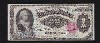 Us 1891 $1 Martha Silver Certificate Fr 223 Vf - Xf (- 619)