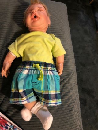 2005 Ael Reborn Newborn Sleeping Baby Doll Signed And Numbered 17 Inches Tall