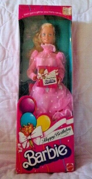 Mattel Happy Birthday Barbie Doll 1983 Nrfb