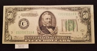 West Point Coins 1934 $50 Federal Reserve Note 