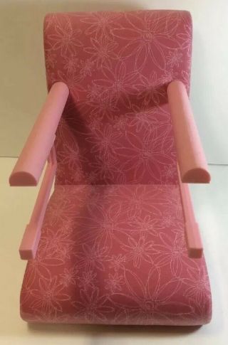 American Girl Hook On Table High Chair Pink Floral