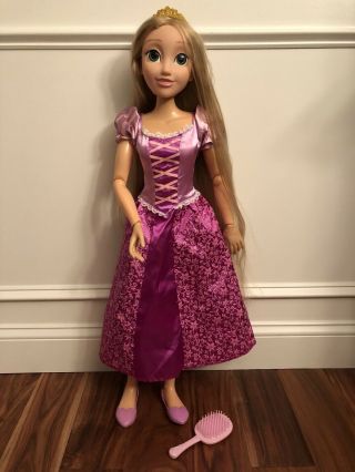 Disney My Size Posable Rapunzel 32” Princess Play Doll Euc