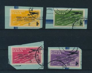 Italy.  1934.  Complete Airmail Set On Pieces